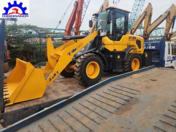 Bàn giao xe xúc lật SYZG T940F Gầu 1,3 Khôi, Xả tải 3,5m